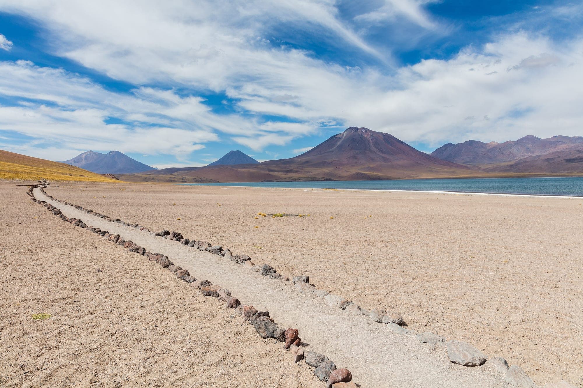 Laguna Miscanti no altiplano do Atacama